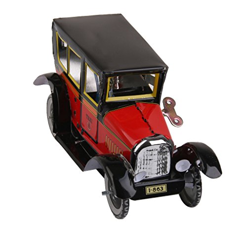 #N/A/a Vintage Wind Up Racing Car Bus Battleship Taxi Mecanismo de Juguete de Hojalata Coleccionables - Rojo #N/A/a Vintage Wind Up Racing Car Bus Battleship Taxi Mecanismo de Juguete de Hojalata Coleccionables - Rojo