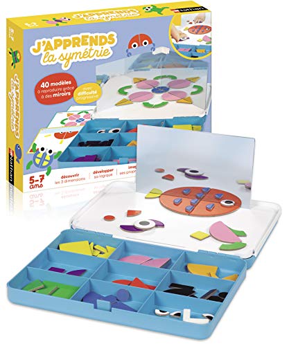 Nathan- J'Aprends la simetría – Juego Educativo de reproducción de Formas a Partir de 5 años, Multicolor (31106) Nathan- J'Aprends la simetría – Juego Educativo de reproducción de Formas a Partir de 5 años, Multicolor (31106)