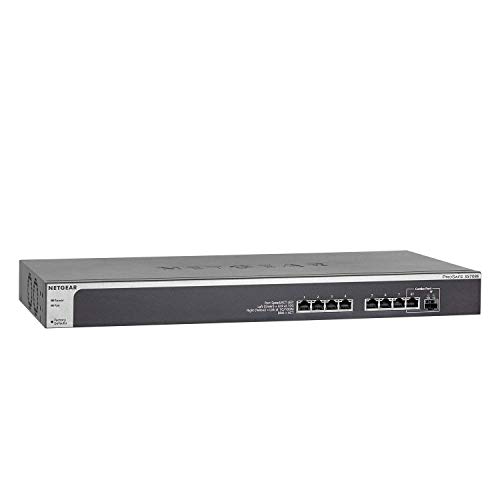 Netgear XS708E-200NES - Switch ProSAFE gestionable (8 puertos, Smart Plus, 10GbE con 1 puerto SFP+)