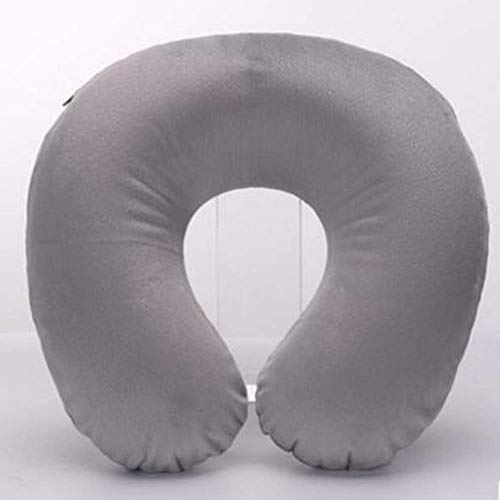 nobranded Viaje en forma de U almohada inflable del cuello almohada D40 inflable en forma de U almohada de viaje coche cabeza y cuello resto de aire cojín almohada de viaje