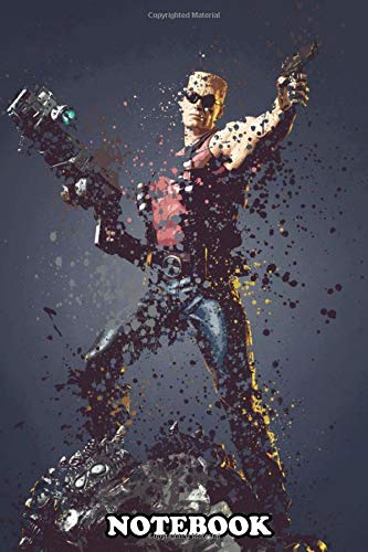 Notebook: Duke Nukem Splatter Effect Artwork Inspired By The Duk , Journal for Writing, College Ruled Size 6" x 9", 110 Pages