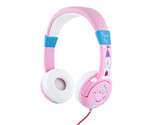 OTL Technologies pp0417d Junior Headphone Peppa Pig Princess Auriculares Color Rosa/Rojo