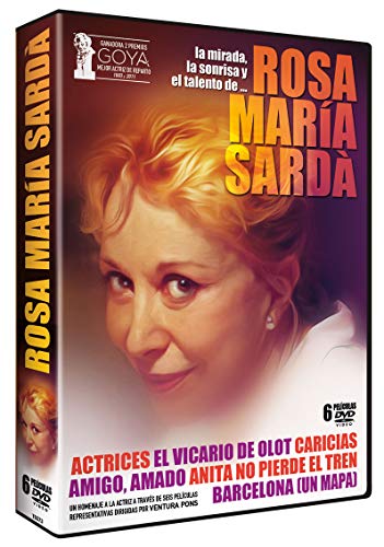 Pack Rosa María Sardá 6 DVDs ACTRICES – EL VICARIO DE OLOT – CARICIAS – AMIGO AMADO – ANITA NO PIERDE EL TREN – BARCELONA (UN MAPA)