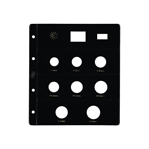 Pardo 171000 - Pack de 12 fundas monedas euro normal, 8 alojamientos claraboya Pardo 171000 - Pack de 12 fundas monedas euro normal, 8 alojamientos claraboya