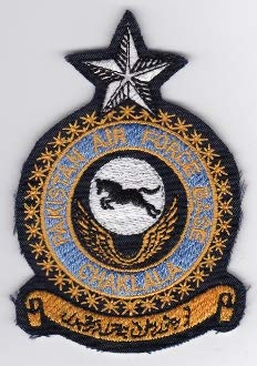 PATCHMANIA PAF Patch BSE Pakistan Air Force Base Chaklala Crest Transport 68mm 98mm Parches Bordados THERMOADHESIVE Patch