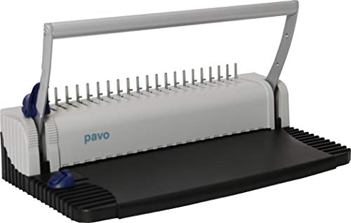 PAVO Smartmaster 2 - Kit de encuadernación (25 cubiertas x espirales), color plateado y negro