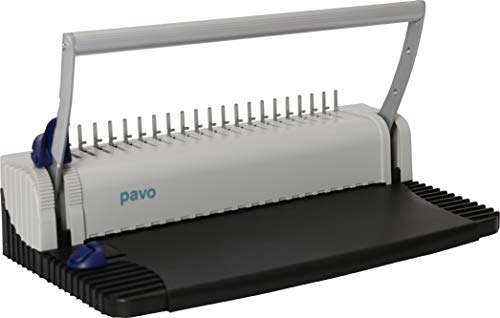 PAVO Smartmaster 2 - Kit de encuadernación (25 cubiertas x espirales), color plateado y negro PAVO Smartmaster 2 - Kit de encuadernación (25 cubiertas x espirales), color plateado y negro