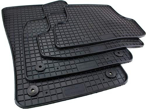 Petex T de Roc alfombrillas de ma 4 piezas parte delantera y trasera negro