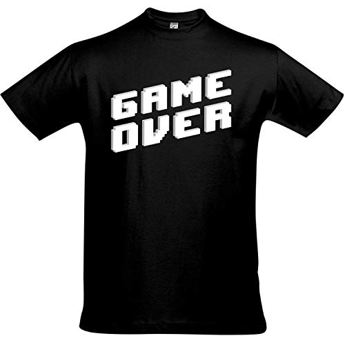 PICSonPAPER Camiseta Gaming Since 1994, Consola de Juegos con símbolos, Zocken, Zocker, Gaming, Juegos, Consola, PS, Camiseta para Jugadores GameOver M