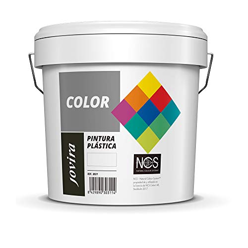 PINTURA MATE CUBRIENTE | 24 COLORES |, Pintura interior-exterior con excelente poder cubriente (5 KG, BLANCO)