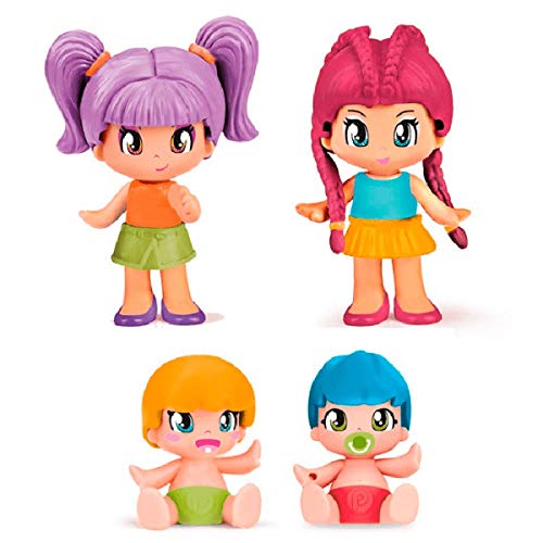 Pinypon- Pack 4 Figuras New Look, a Partir de 4 años (Famosa 700015571)