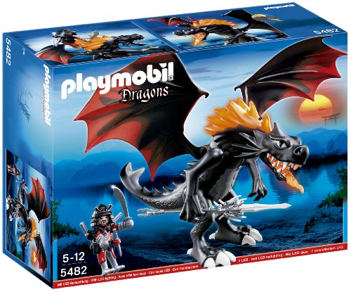 PLAYMOBIL Dragones- Giant Battle Dragon with LED Fire Gigante con Fuego, Multicolor, 39.9 x 30.0 x 12.7 (5482)