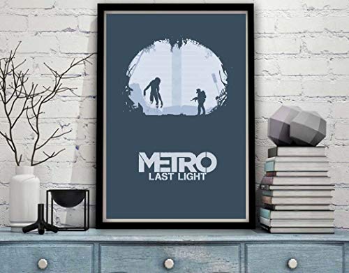 Póster de Metro Last Night Nuclear Radiation Exodus Post Apocalíptico sin marco – Lienzo – Cita motivacional para la pared arte para decoración del hogar