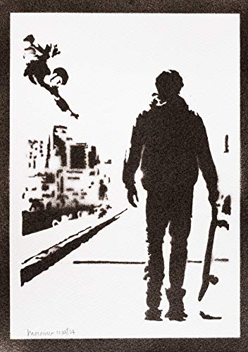 Poster Tony Hawk's Pro Skater Grafiti Hecho a Mano - Handmade Street Art - Artwork