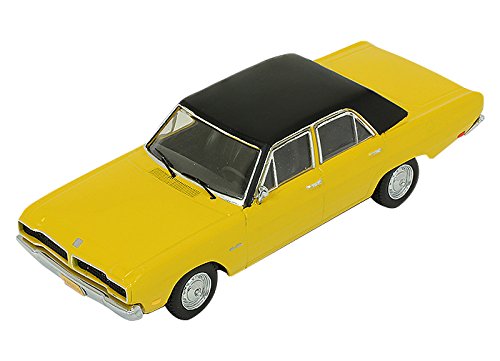 PremiumX X Prima Escala 1:43 "1976 Dodge Dart Gran Sedan Modelo de Coche con tejado (Amarillo / Negro)