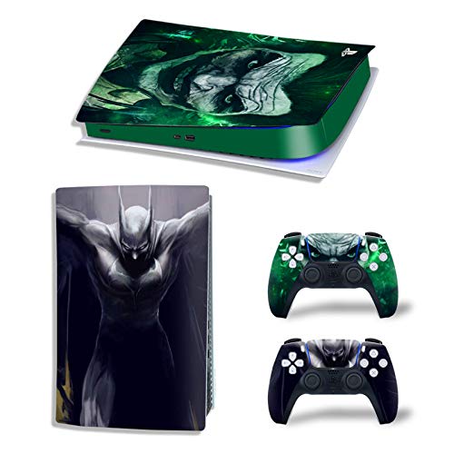 PS5 Digital Faceplates Protectors & Skins for Joker,Esta pegatina de PVC se utiliza para proteger las superficies de la consola digital de la Playstation 5 y 2 controladores