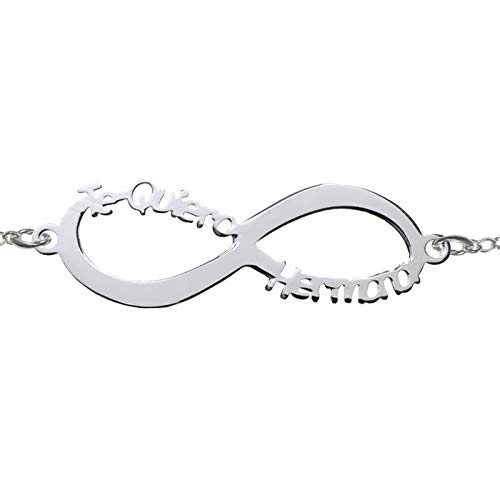 Pulsera infinito Te quiero hermana Plata de Ley - Regalos para hermanas