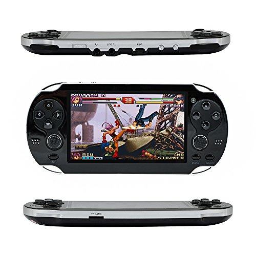 QUMOX Retro Handheld Game Console, Leezo 1PC Rechargeable 4.3inch 8GB Video Game Console Free 100 Games MP4 MP5 Players QUMOX Retro Handheld Game Console, Leezo 1PC Rechargeable 4.3inch 8GB Video Game Console Free 100 Games MP4 MP5 Players