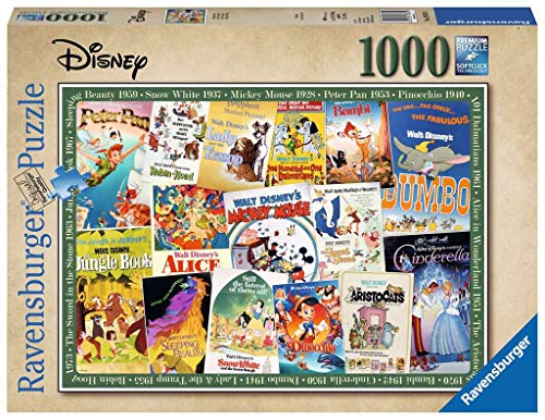 Ravensburger Disney Vintage Movie Posters 1000 Piezas Rompecabezas para Adultos y niños de 12 años en adelante, Multicolor (19874)