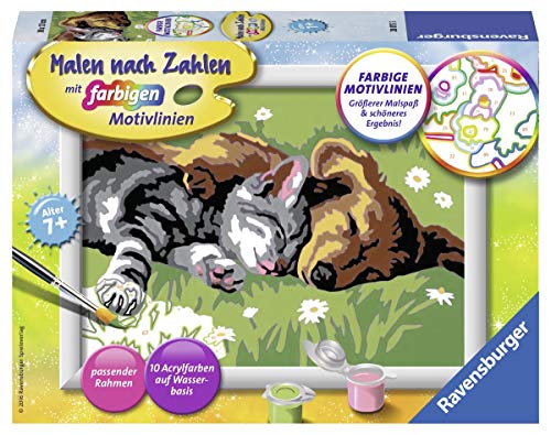 Ravensburger Tiefer Schlaf Kit de Pintura por números - Libros y páginas para Colorear (Kit de Pintura por números, 1 páginas, Niño/niña, 7 año(s), 13 cm, 18 cm)