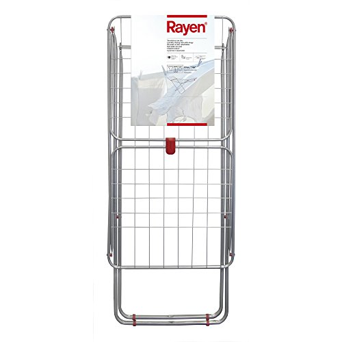 Rayen Superficie de tendido m | Sistema de Bloqueo de alas | Tendedero Plegable y Antideslizante | para Interior y Exterior | 177 x 54.5 x 107.5 cm | Pack de 6 0333-Tendedero, Metal, Acero, 19 metros Rayen Superficie de tendido m | Sistema de Bloqueo de alas | Tendedero Plegable y Antideslizante | para Interior y Exterior | 177 x 54.5 x 107.5 cm | Pack de 6 0333-Tendedero, Metal, Acero, 19 metros