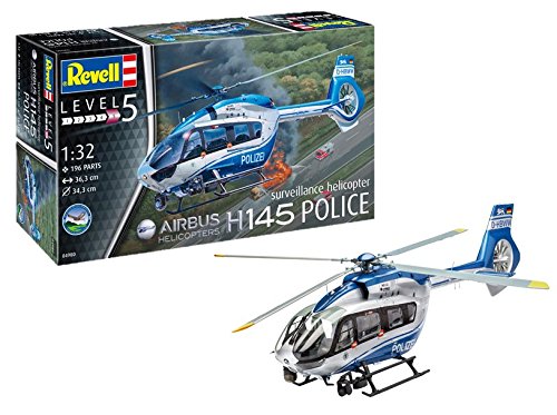 Revell GmbH 04980 Airbus H145 - Helicóptero de vigilancia de la policía (Escala 132)