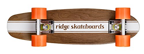 Ridge Skateboards Maple Mini Dark Dye - Longboard, Color Naranja, Talla 22-Inch