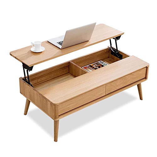 RJMOLU Mesa de Centro con Almacenamiento. Levante la Mesa de cócteles de café Superior Mesa de Comedor multifunción/Mesa de té/Mesa de computadora, Mesa Lateral, Muebles de Sala de Estar