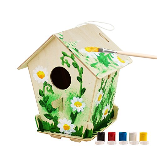 Robotime 3D Rompecabezas De Madera - Casa De Aves con Pintura Herramientas Niño Educativo Woodcraft Rompecabezas de Juguete DIY Kit Robotime 3D Rompecabezas De Madera - Casa De Aves con Pintura Herramientas Niño Educativo Woodcraft Rompecabezas de Juguete DIY Kit