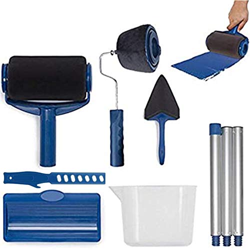 Rodillo de Pintura Profesional,Sucastle Kit de Rodillos de Pintura, 9 pcs Multifunción Kit Con Tanque de pintura y Manija Extensible,Juego de Pinceles Para Pintar Pared en Casa y Oficina y Jardín. Rodillo de Pintura Profesional,Sucastle Kit de Rodillos de Pintura, 9 pcs Multifunción Kit Con Tanque de pintura y Manija Extensible,Juego de Pinceles Para Pintar Pared en Casa y Oficina y Jardín.