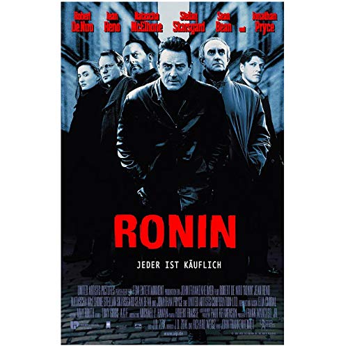 Ronin (1998) Cubierta de película   Póster Artístico Pintura en lienzo Decoración para el hogar Póster de alta definición Ilustraciones para sala de estar -20x30 pulgadas Sin marco (50x75cm）