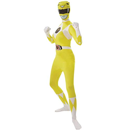 Rubies - Disfraz para Mujer de Power Ranger Amarilla, Producto Oficial