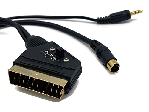 S-Video Jack 3,5mm a Scart Plug 3m con Interruptor IN out