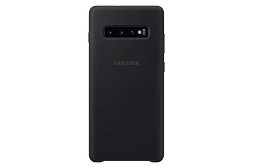 Samsung Silicone Cover, funda oficial para Samsung Galaxy 10+, color Negro