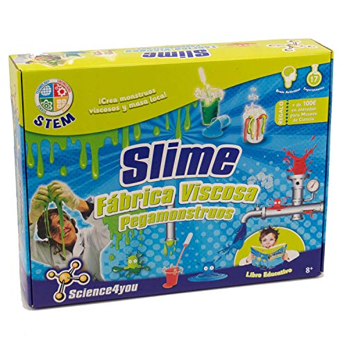 Science4you - Fábrica de los Pegamonstruos - Slime - Juguete Científico y Educativo