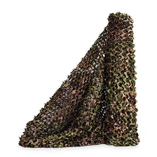 Sitong - Rollo grueso de red de camuflaje. Para caza, decoración militar, para dar sombra, 1.5Mx6M(4.9ftx19.7ft), Zona Verde