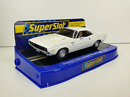 Slot Car Scalextric Superslot H3935 Compatible Dodge Challenger 1970 Blanco