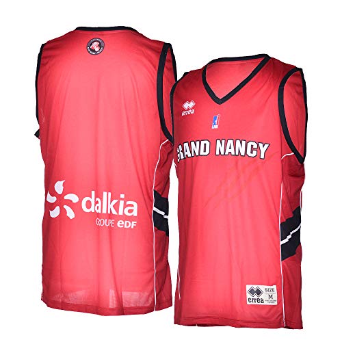 SLUC Nancy Basket - Camiseta Oficial de Baloncesto para niño 2018-2019, Niño, Color Rojo, tamaño FR : XXS (Taille Fabricant : 12 ANS)