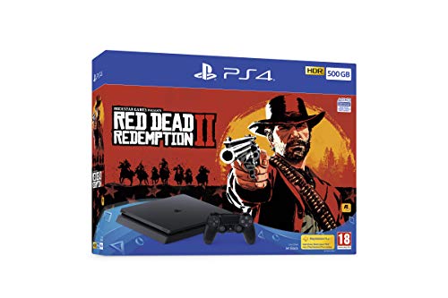 Sony PlayStation 4 500GB Console (Black) with Red Dead Redemption 2 Bundle [Importación inglesa]
