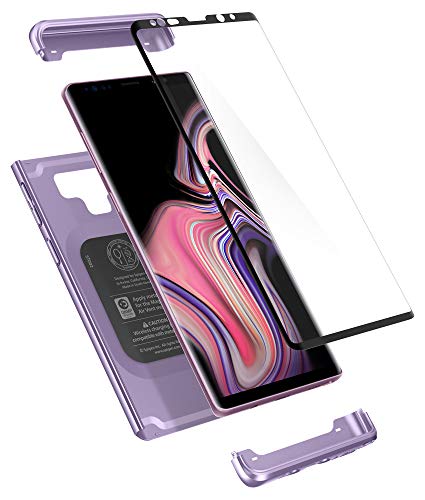 Spigen Funda para Samsung Galaxy Note 9 [Thin Fit 360] Protección Completa [Lavender] 360 ° Protección Total Funda Note 9 Case Cover – Lavender (599CS24595)