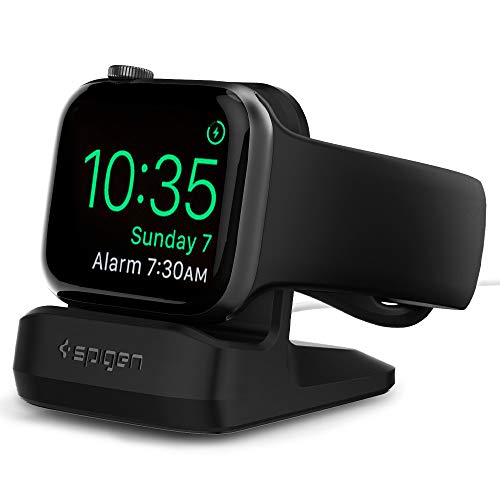 Spigen S350 Compatible con Apple Watch Stand para Todas Las Apple Watch 44mm/40mm Series 6/SE/5/4 y 38mm/42mm Series 3/2/1 - Negro