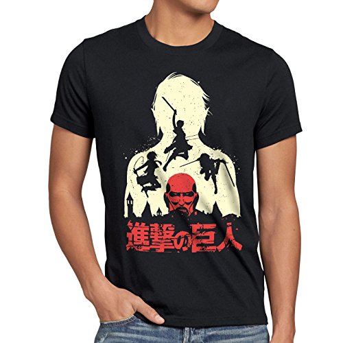 style3 Titan Fight Camiseta para Hombre T-Shirt Aot on Attack, Talla:XL