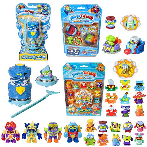 SuperThings Power Machines – Blíster 10 Pack y 16 Sets Sorpresa | Contiene Blister 10 Pack, 1 Battle Spinner, 1 Blíster Power Jet, 10 One Pack y 4 PowerBot | Juguetes y Regalos para Niños