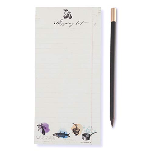 Susi Winter Design & Paper 18033 Shopping List - Bloc magnético con portaminas