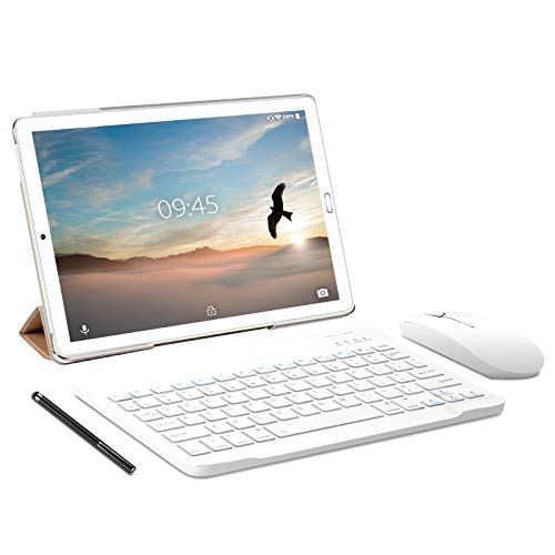 Tablet 10.0 Pulgadas YESTEL Android 10.0 Tablets con 4GB RAM + 64GB ROM - /WiFi | Bluetooth | GPS, 8000mAH, con Ratón | Teclado y Cubierta-Dorado… Tablet 10.0 Pulgadas YESTEL Android 10.0 Tablets con 4GB RAM + 64GB ROM - /WiFi | Bluetooth | GPS, 8000mAH, con Ratón | Teclado y Cubierta-Dorado…
