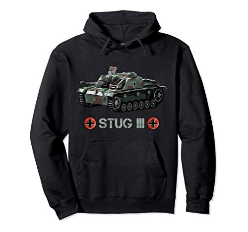 Tanque alemán de la Segunda Guerra Mundial StuG III Ausf. G Sudadera con Capucha Tanque alemán de la Segunda Guerra Mundial StuG III Ausf. G Sudadera con Capucha
