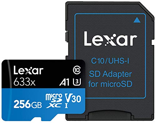 Tarjeta Lexar High-Performance 256GB 633x microSDXC UHS-I - LSDMI256BBEU633A
