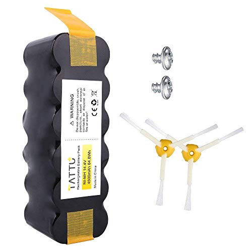 TATTU Batteria per iRobot Roomba 14.4V 4500mAh Compatibile con iRobot Roomba 500 600 700 800 900 Series TATTU Batteria per iRobot Roomba 14.4V 4500mAh Compatibile con iRobot Roomba 500 600 700 800 900 Series