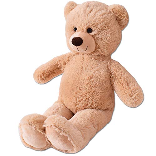 TE-Trend XL Felpa Osito de Peluche Grande Osito Peluche Osito Oso 80cm Braun Oso Sentado