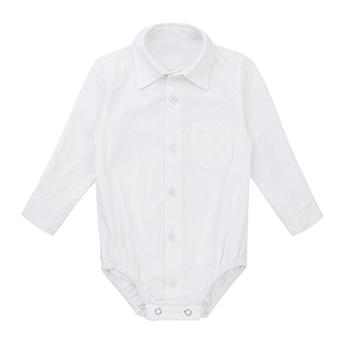 TiaoBug Mameluco de Bebé Recién Nacido Pelele de Algodón Niños Caballeros Ropa Clásica Traje de Dormir Mono Escalada Unisex para Bebés 3-24 Meses Blanco 24 Meses TiaoBug Mameluco de Bebé Recién Nacido Pelele de Algodón Niños Caballeros Ropa Clásica Traje de Dormir Mono Escalada Unisex para Bebés 3-24 Meses Blanco 24 Meses